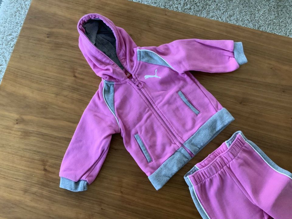 Puma Jogginganzug 2-teilig Baby Gr. 68 pink rosa grau in Staufen im Breisgau