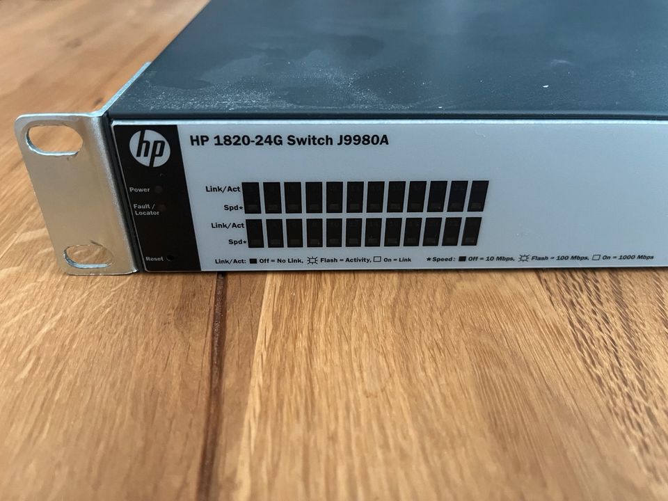 HP 1820-24G Switch J9980A 24x GBit + 2 SFP in Mannheim