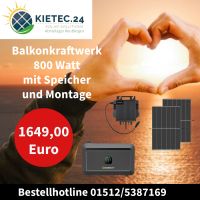 Balkonkraftwerk 800 Watt mit Speicher Lieferung und Montage Baden-Württemberg - Eberstadt Vorschau