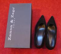 Pumps "Zanon & Zago", Gr. 38, schwarz, Rauleder, 5 cm Absatzhöhe Leipzig - Burghausen-Rückmarsdorf Vorschau