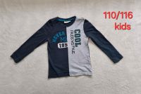 Junge 110/116 Langarmshirt Longsleeves blau grau kids Nordrhein-Westfalen - Paderborn Vorschau