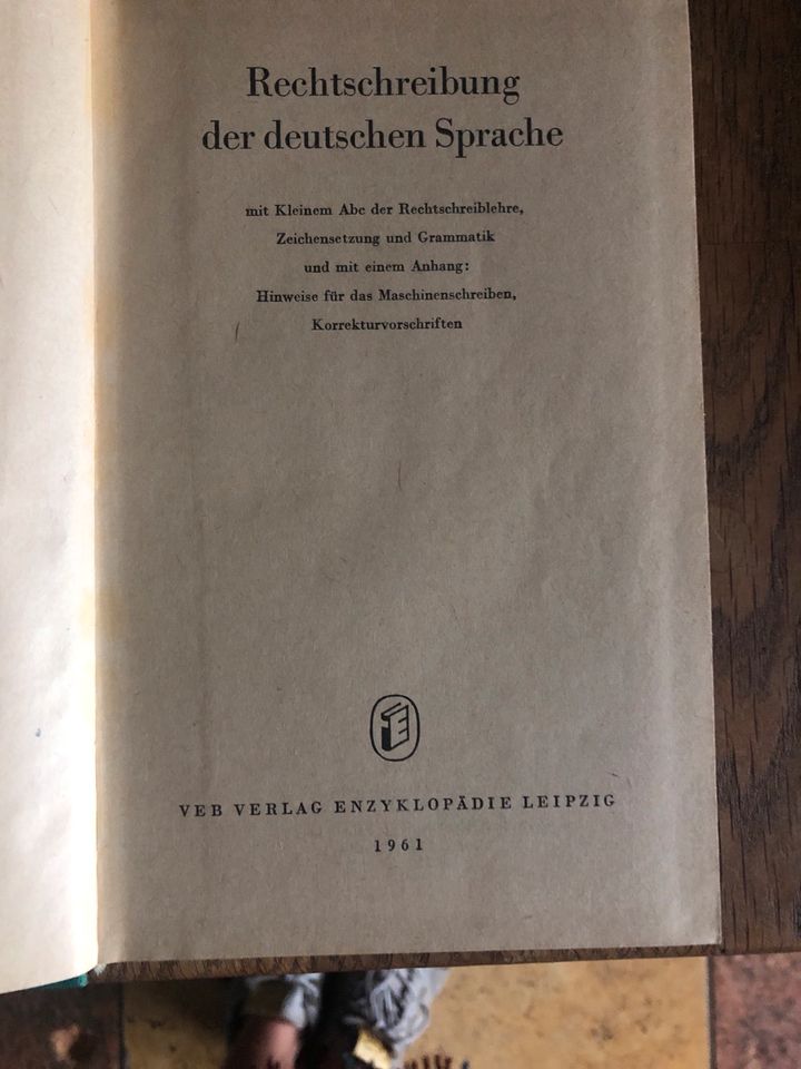 Buch 1961 Rechtschreibung der Deutschen Sprache Schulbuch Top in Salzwedel