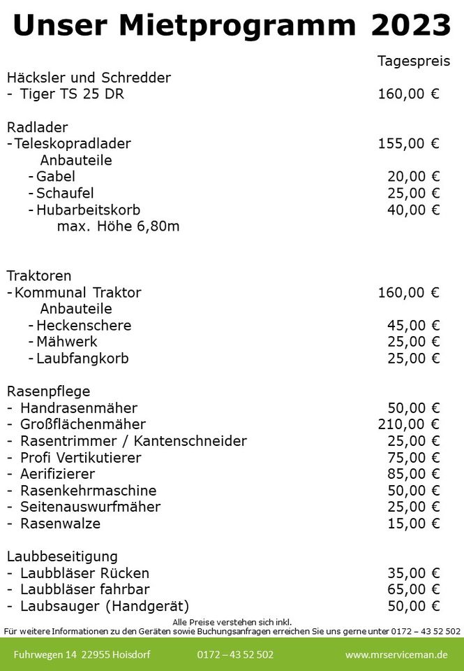 Motorheckenschere lang Verleih / Vermietung / zu vermieten in Hoisdorf 