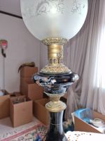 Bodenlampe Tischlampe Messing mit Keramik Glas ANSEHEN Rarität? Baden-Württemberg - Freiburg im Breisgau Vorschau