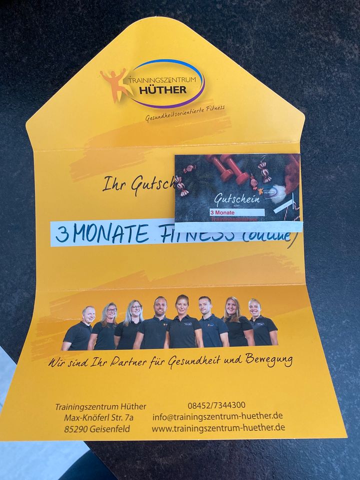 Trainingszentrum Hüther Gutschein für 3 Monate Fitness in Reichertshofen