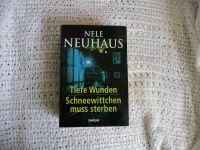 Thriller Nele Neuhaus Tiefe Wunden + Schneewittchen muss sterben Dortmund - Hörde Vorschau