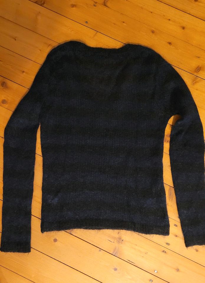 Marc O'Polo Damen Mohair Pullover V-Ausschnitt dunkelblau in Solingen