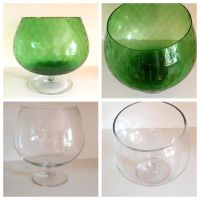 Vintage Ballonvase Schweden Glas mit Fuß grün 60er Niedersachsen - Bad Bodenteich Vorschau
