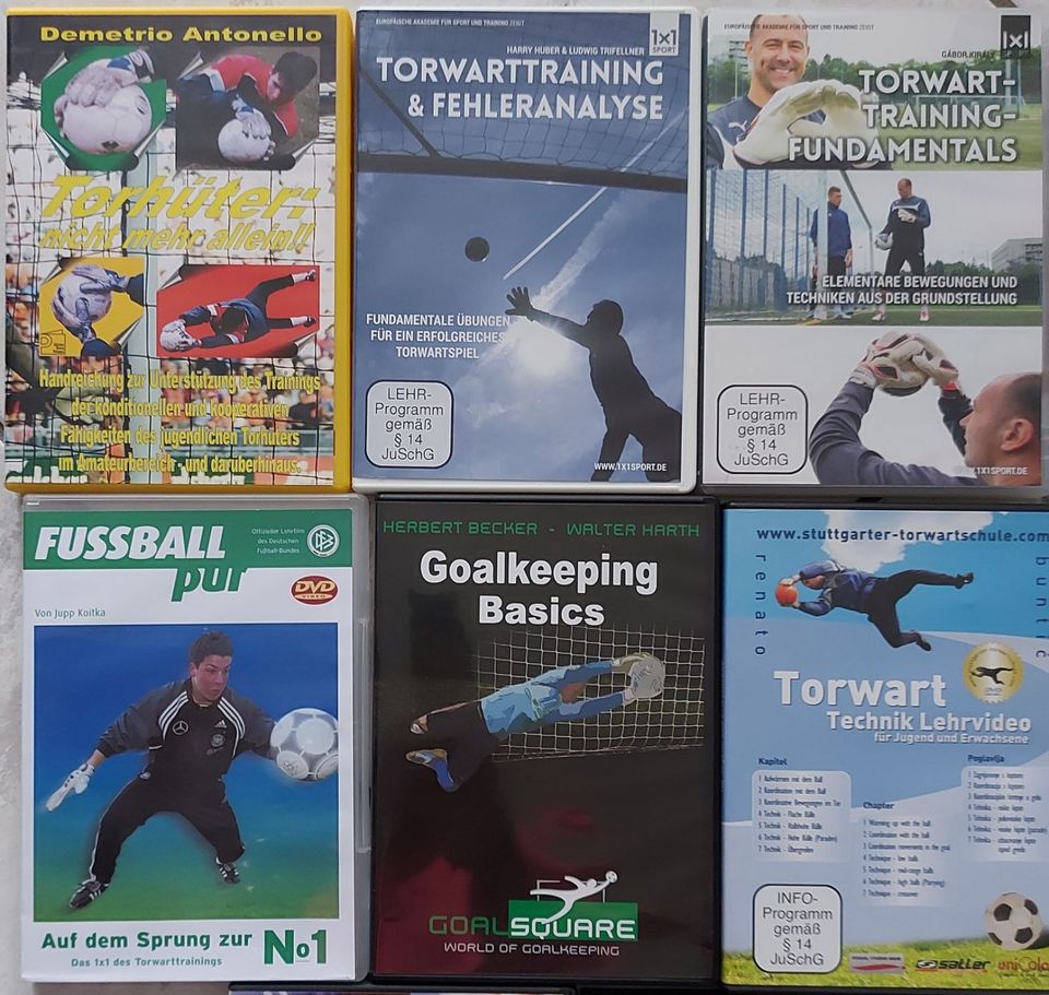 Torwarttraining – 18 verschiedene DVD´s – TOP - Konvolut in Ravensburg