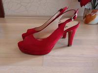 Rote Pumps Edas Schuhe aus Rom Gr. 38 Bayern - Oberasbach Vorschau