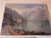 Ölgemalde  Malerei  Schloss Chillon schweiz Genfersee ca. 1860 Baden-Württemberg - Rastatt Vorschau