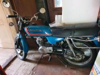 Honda CB 50 J Mokick mit Topcase Retro original blau Bayern - Stadtbergen Vorschau