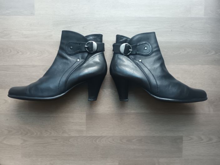 GÖRTZ SHOES Damen Stiefeletten Leder Schwarz Gr. 40 in Hannover