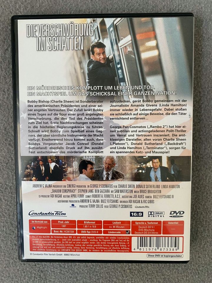 Die Verschwörung im Schatten Donald Sutherland DVD wie Neu in Schwerin