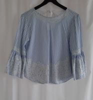 Damen Bluse mit ¾ Trompetenärmel Blau/Weiß gestreift Gr.S – Zara Saarland - Namborn Vorschau