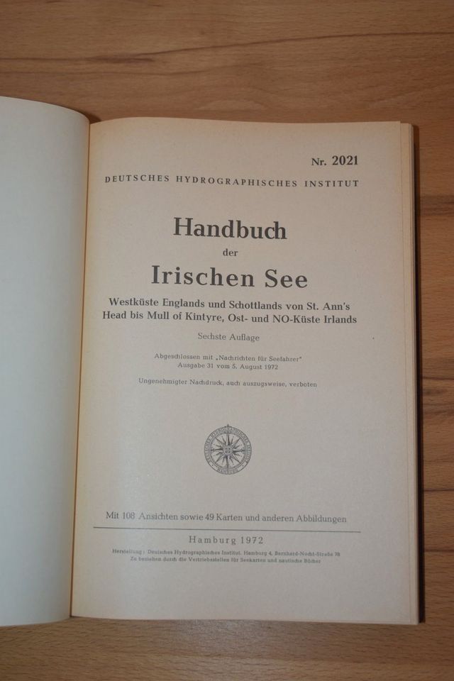 Handbuch der Irischen See 1972 in Bremen