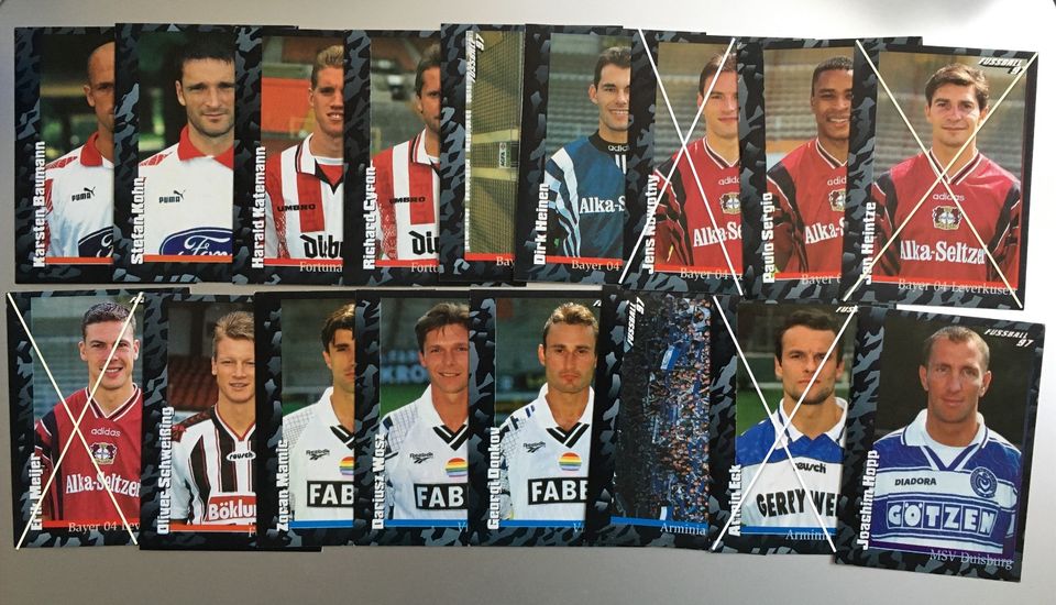 ⚽️ Panini Fussball Bundesliga 96 + 97 Sammelbilder Sticker ⚽️ in Bayreuth