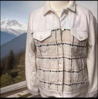 Desigual Jacke XL weiß-beige Mit Karomuster Berlin - Hellersdorf Vorschau