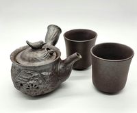 Japanische Teekanne/Kyusu Banko-yaki aus Ton, Tasse, Teeservice West - Sindlingen Vorschau