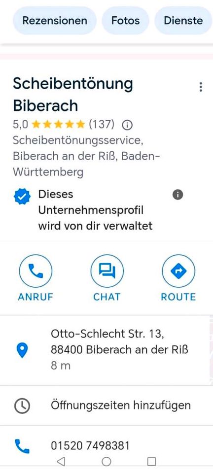 Professionelle Scheibentönung in Biberach an der Riß