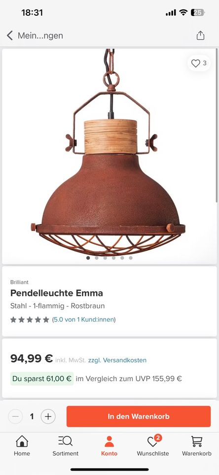 Pendelleuchte Emma in Dortmund