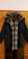 Winterjacke grau mit Echt-Fuchs Gr. 42 Berlin - Steglitz Vorschau