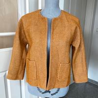Hallhuber Donna Blazer Bolero Jacke Leinen Bouclé Zara gelb 34 XS Brandenburg - Großräschen Vorschau