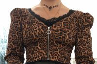 Zara Bolero Jeans Leo Jacke Crop Top WGT Gothic Festival Larp XS Dresden - Äußere Neustadt Vorschau