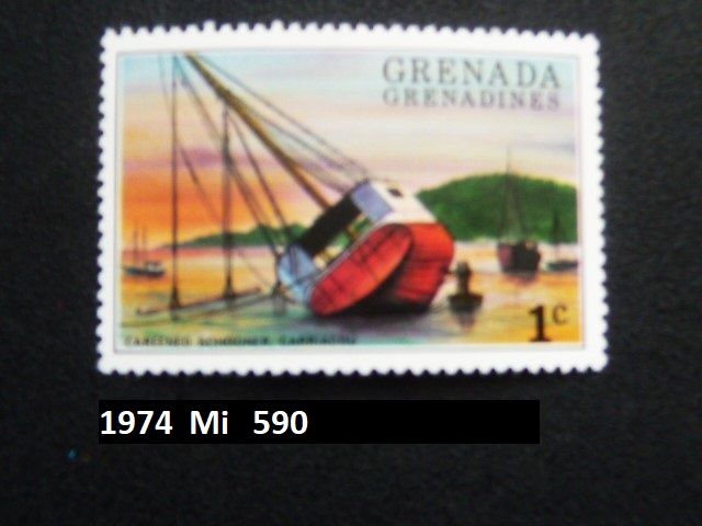 13 X Briefmarken, Grenada, 1974 - 1976, PF in Pfungstadt