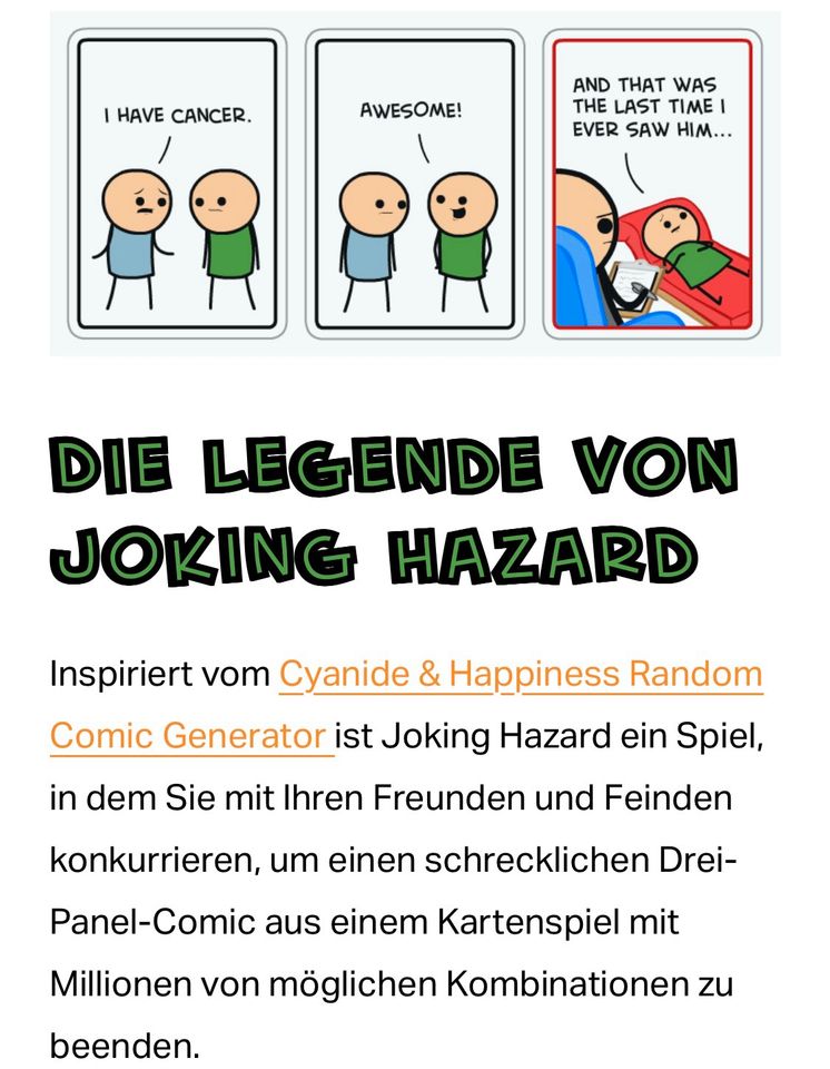 Joking Hazard/ Kartenspiel / Partyspiel in Hürth