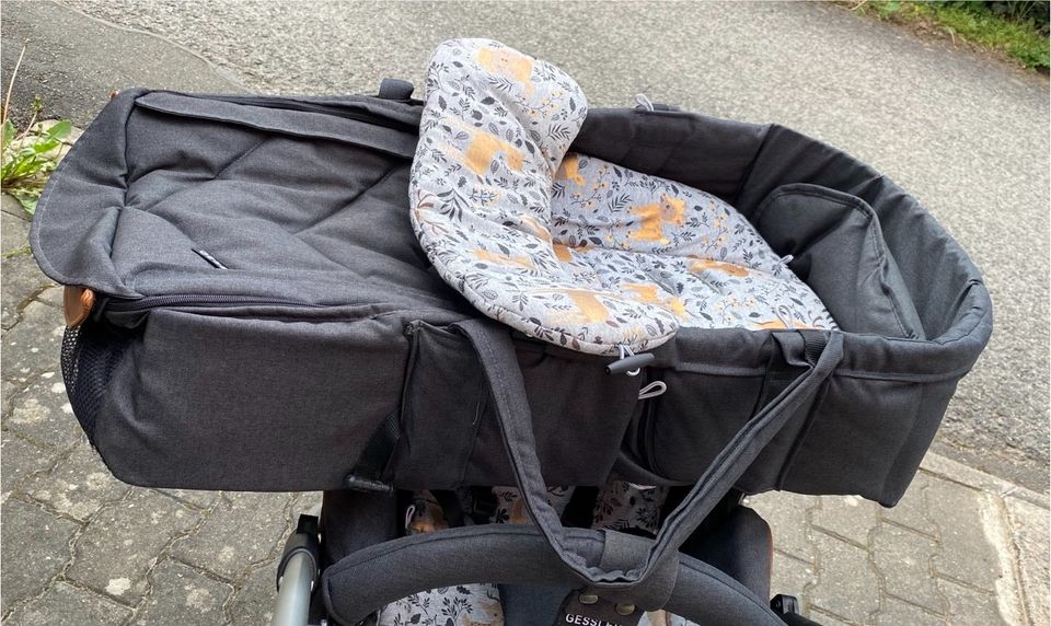 Gesslein F4 AIR+ Kinderwagen mit Babywanne und Sportsitz in Neustadt an der Aisch