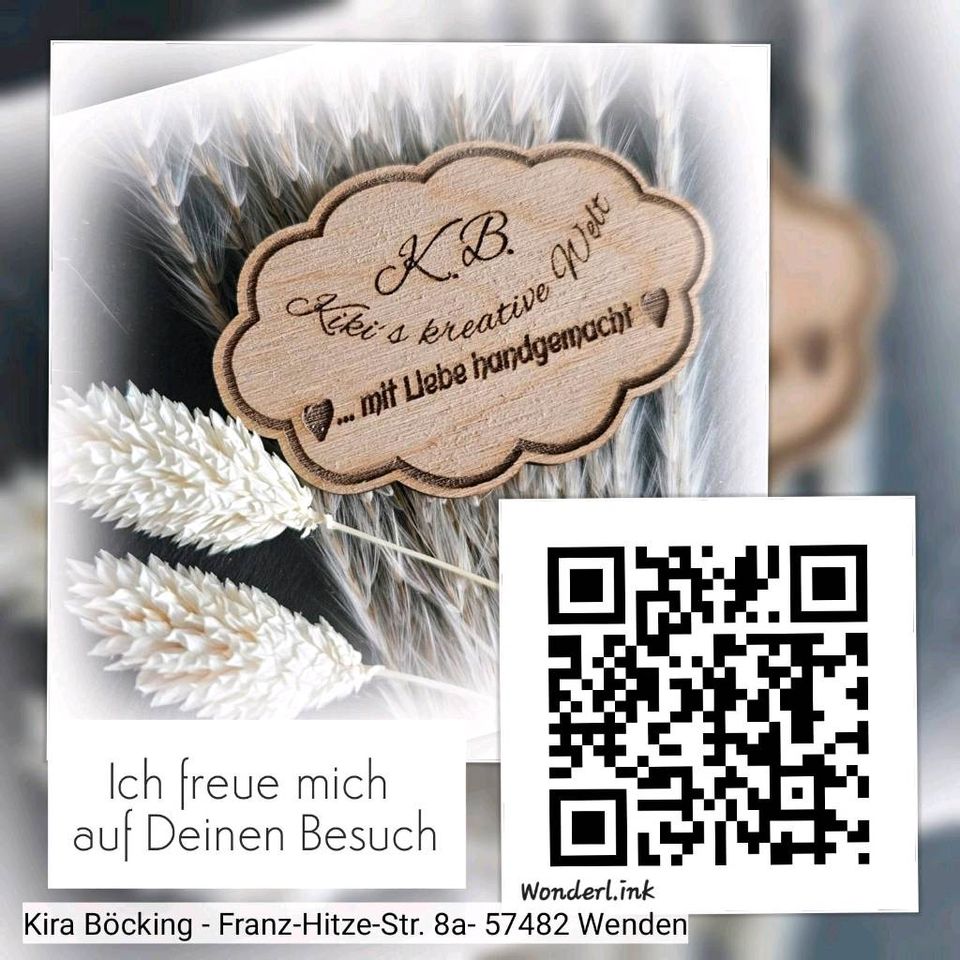 Gutschein Gutscheinkarte zum Geburtstag -  Holz diy Handarbeit in Wenden