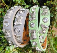 2 X Stück Echt Leder Schmuck Wickel Armband NEU Strass Glitzer Nordrhein-Westfalen - Windeck Vorschau