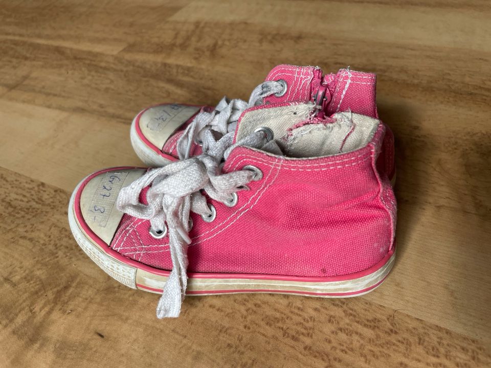 Chucks, sneaker, Turnschuhe, pink, Reißverschluss, Gr. 27 in Hemmingen