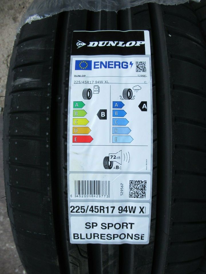 Dunlop Sport BluResponse 225/45 R17 94W XL Sommerreifen Neu !! in  Rheinland-Pfalz - Ockenheim | Reifen & Felgen | eBay Kleinanzeigen ist  jetzt Kleinanzeigen