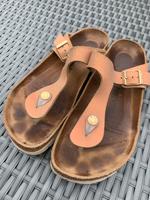 Birkenstock Gizeh / Leder / Gr. 40 / orange-lachs  metallic Innenstadt - Köln Altstadt Vorschau