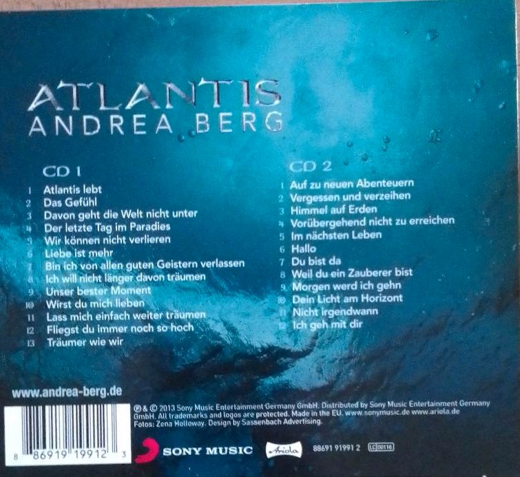 Neu 2 CDs Atlantis Andrea Berg in Hildesheim