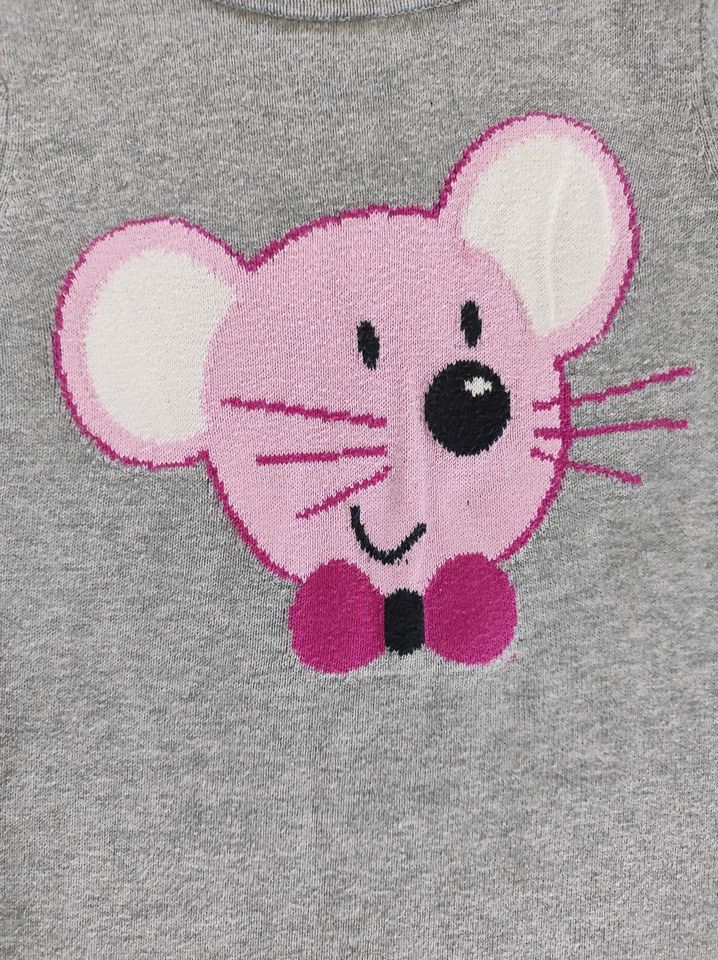 Süsses Strickkleid, Topolino, Gr. 86/92, Maus in Ludwigschorgast