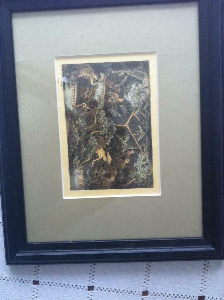 Aquarell Malerei, Bali, Original, sehr feine Malerei, ca 50/60 Ja in Wiesbaden