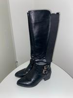 Schwarze Stiefel mit Absatz und Schnallen  Gr. 38 neuwertig Bayern - Straubing Vorschau