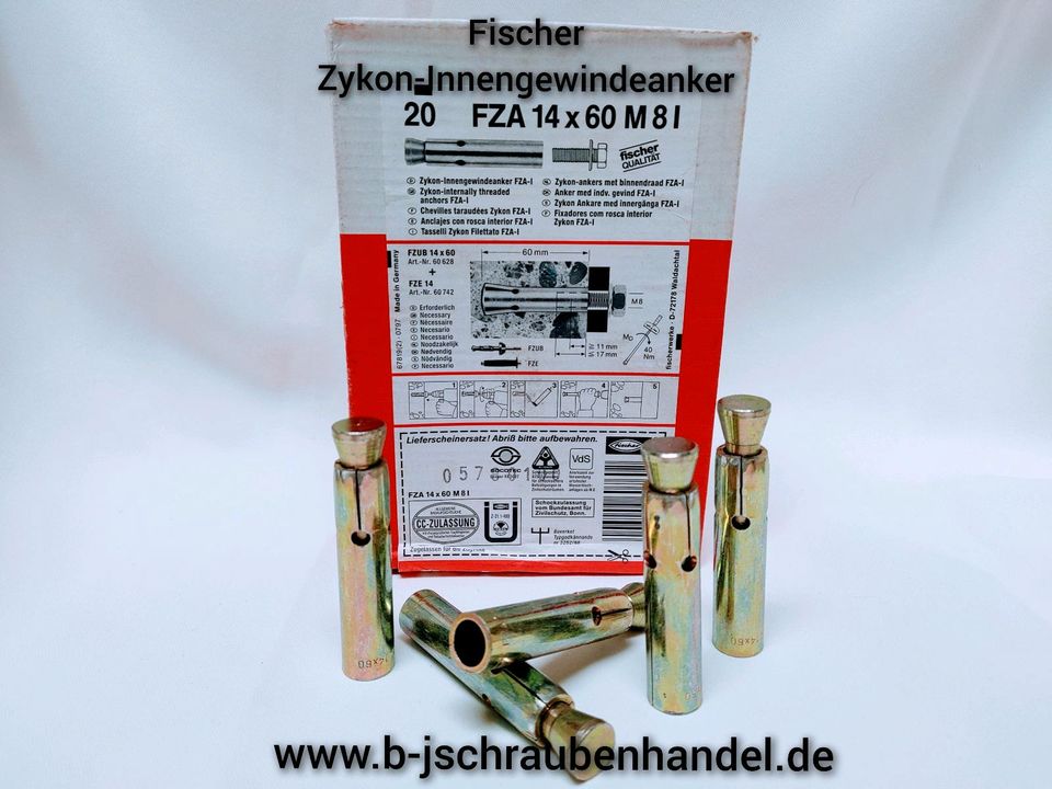 Fischer FZA Bolzenanker mit Innengew. 14x60M8I Art-Nr. 60760 in Bielefeld