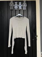 Zara Damen Langarm Shirt longsleeve mit Schnürung Gr. 36 Niedersachsen - Nienstädt Vorschau