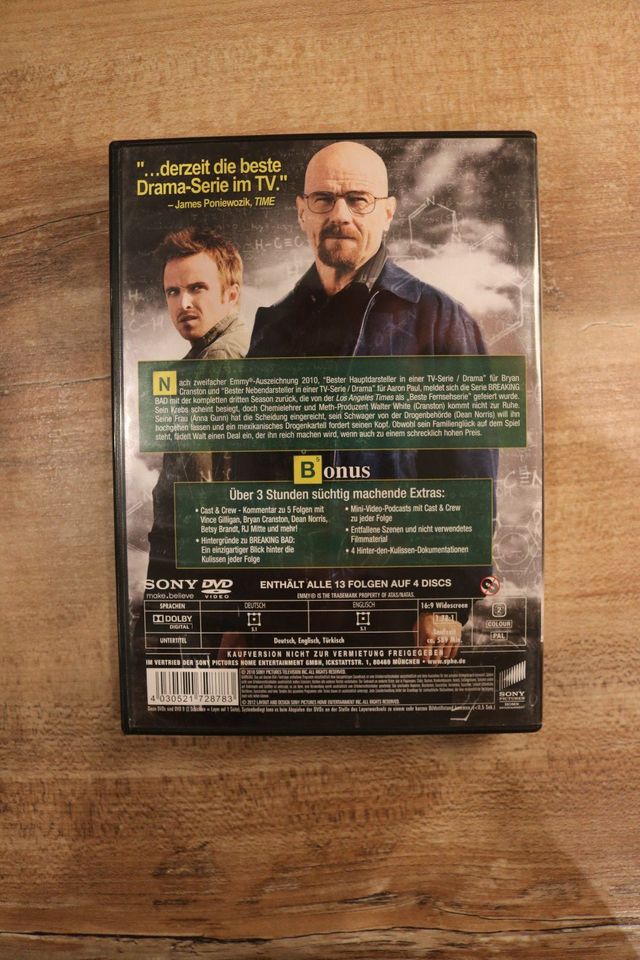 Breaking Bad - Die komplette 3. Staffel [4 DVD-Box] in Bottrop