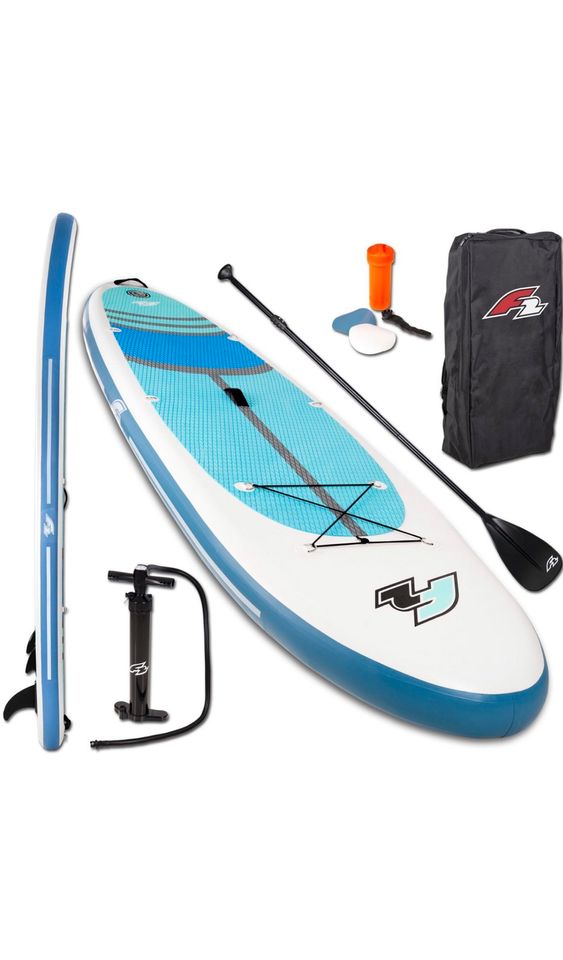 SUP F2 Board Set (5tlg) Pumpe Paddel usw. Stand up Paddel in Weingarten