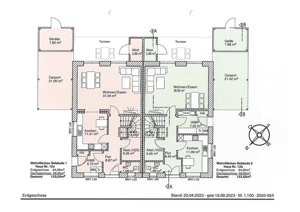 Klasse Neubau-Doppelhaushälfte (Haus 2) in ruhiger Siedlungslage von Friesoythe in Friesoythe