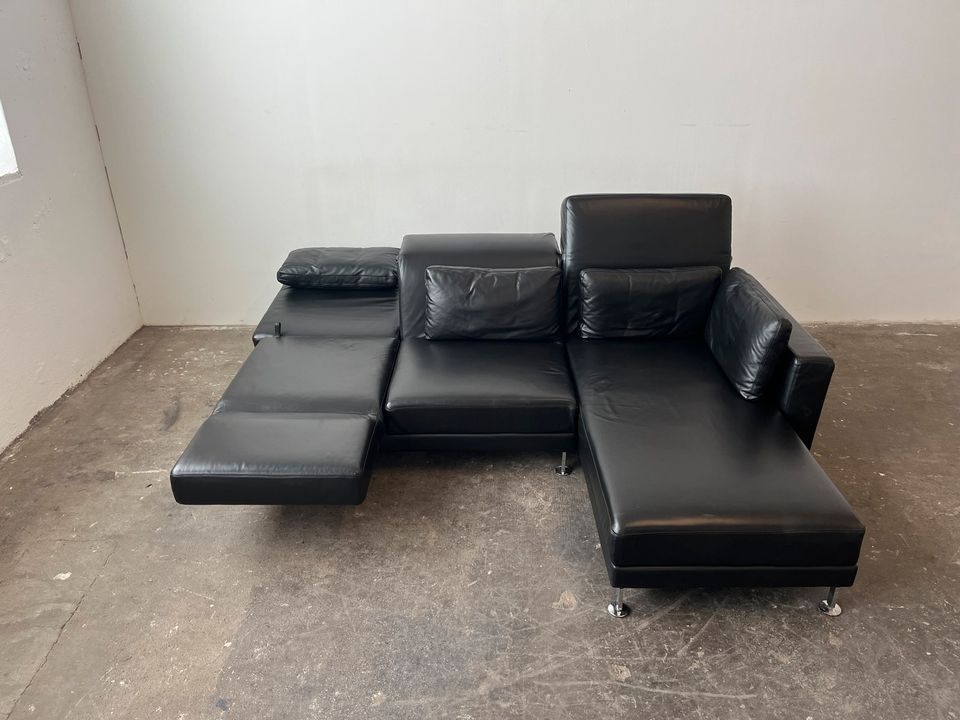 Brühl Moule Designer Ecksofa Couch Leder neuwertig in Backnang