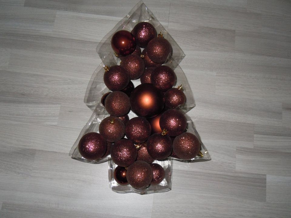 braun - goldene Weihnachtsbaum Deko (3) in Groitzsch