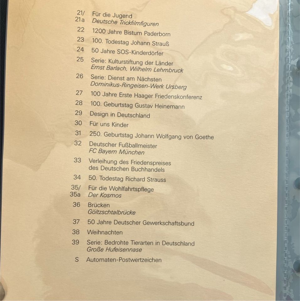 Komplette Sammlung Ersttagsblätter Deutsche Post 1998-2008 in Dachau