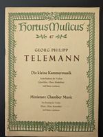 Telemann Die kleine Kammermusik 6 Partiten Violine Flöte Oboe BC München - Untergiesing-Harlaching Vorschau