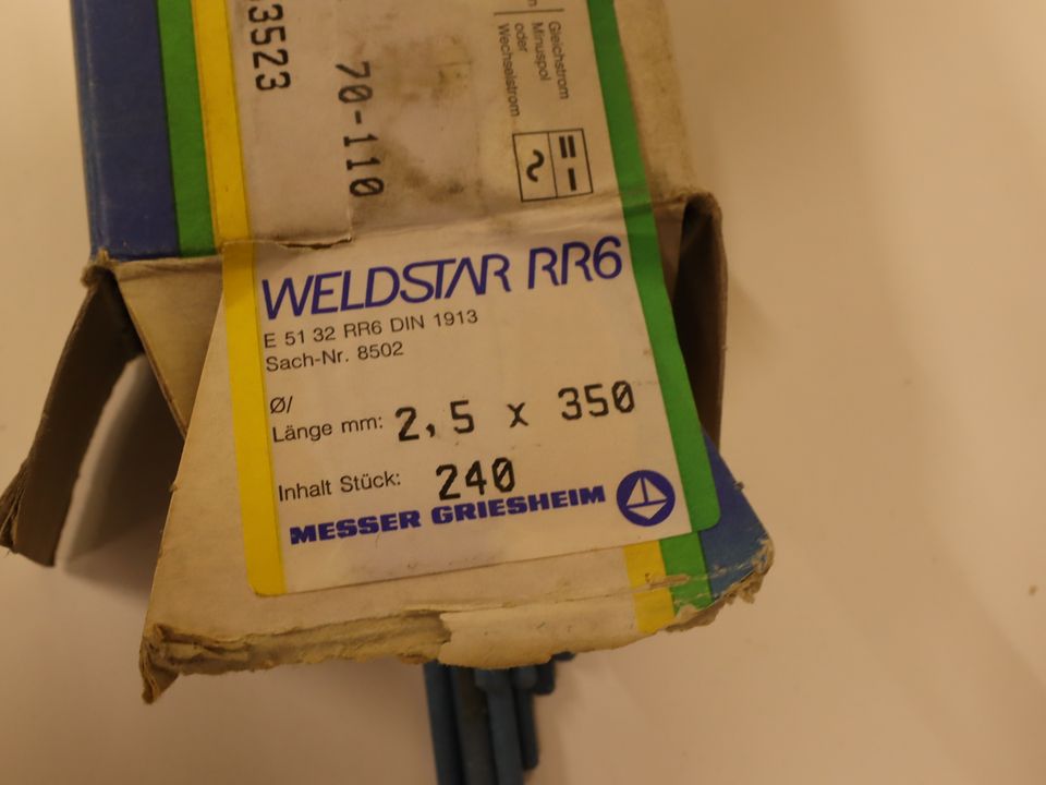 Schweißelektroden Stabelektrode Weldstar RR6, 2,5x350 - 240 Stück in Bad Salzuflen